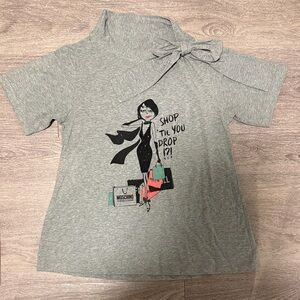 Moschino Gray Short Sleeve T-shirt
